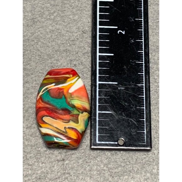 Handcrafted Lampwork Glass Colorful Swirled Beads - Picture 3 of 5